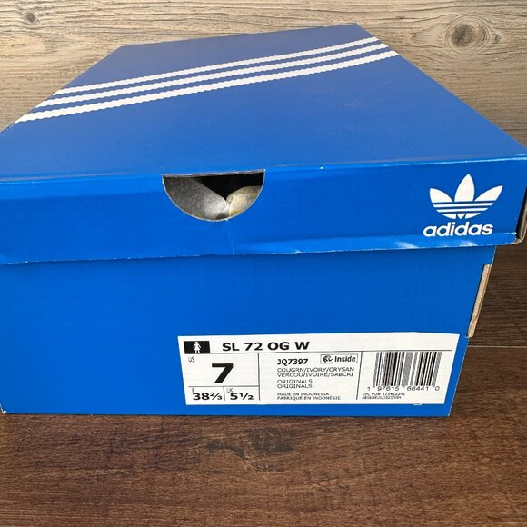 adidas SL 72 OG Womens Size 7 Court Green Ivory Crystal Sand JQ7397 - Picture 9 of 9